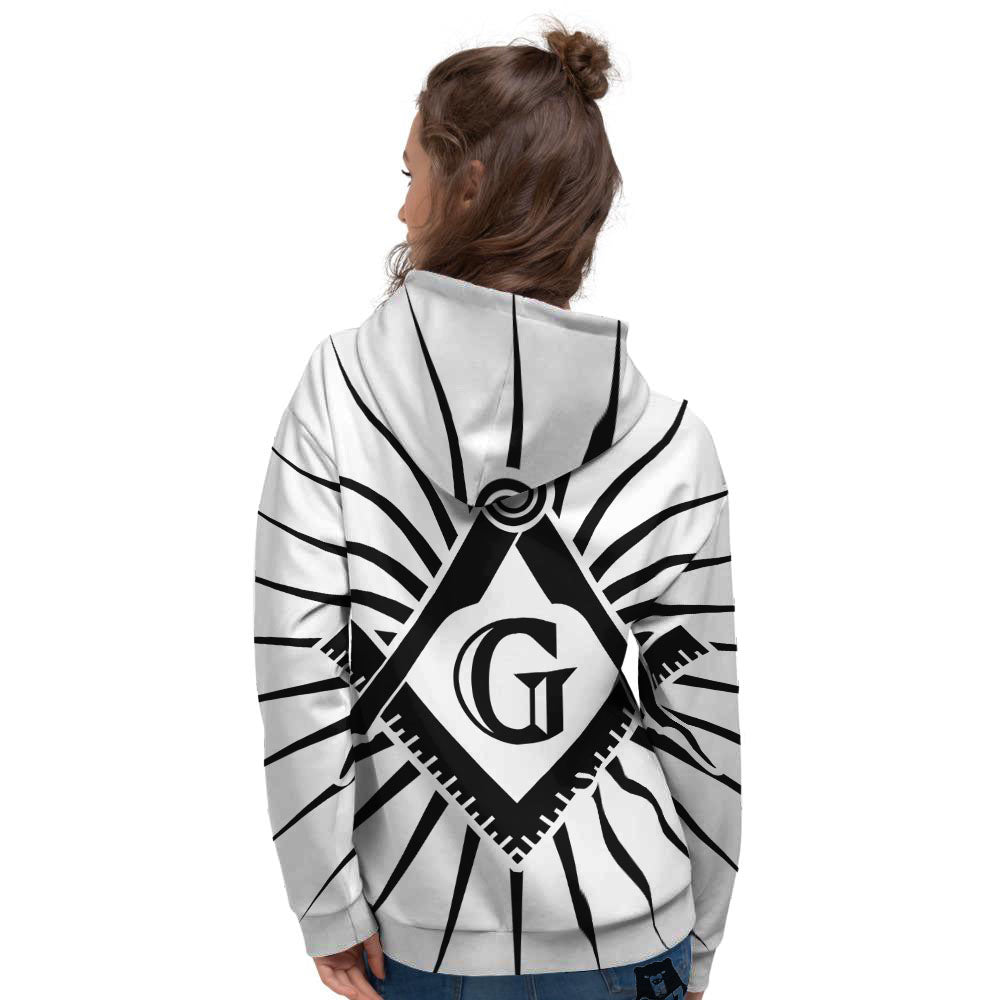 Symbol Freemasonry Print Women's Hoodie-grizzshop