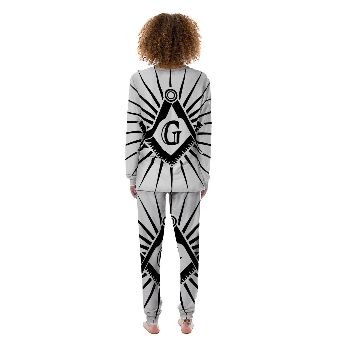 Symbol Freemasonry Print Women's Pajamas-grizzshop