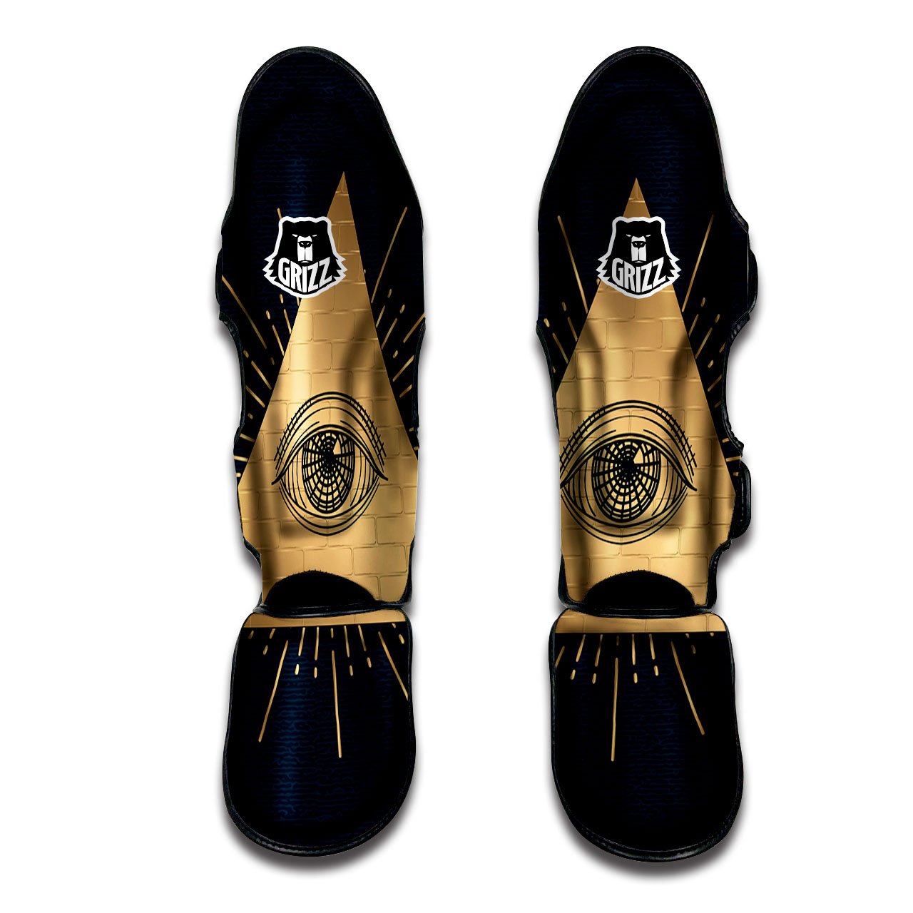 Eye Of Providence Illuminati Print Muay Thai Boxing Shorts
