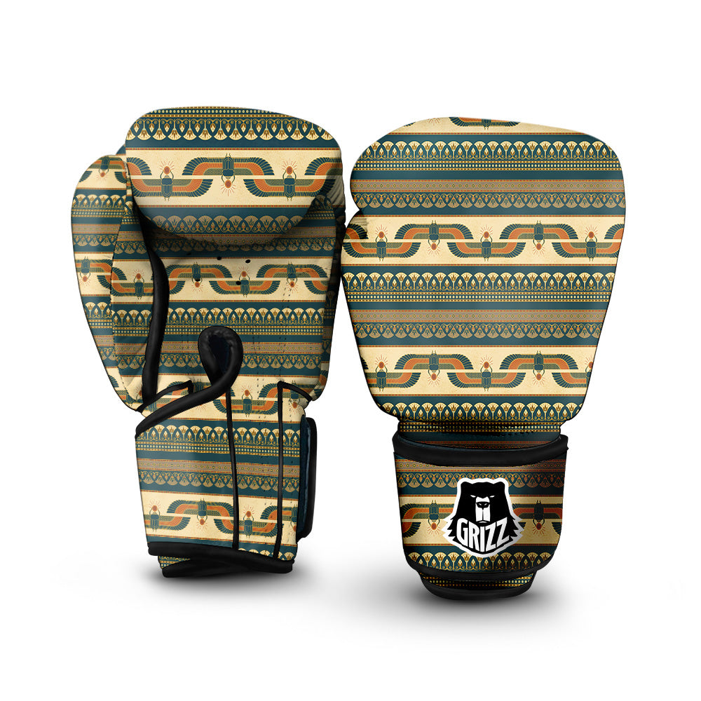 Symbols Of Ancient Egypt Print Pattern Boxing Gloves-grizzshop