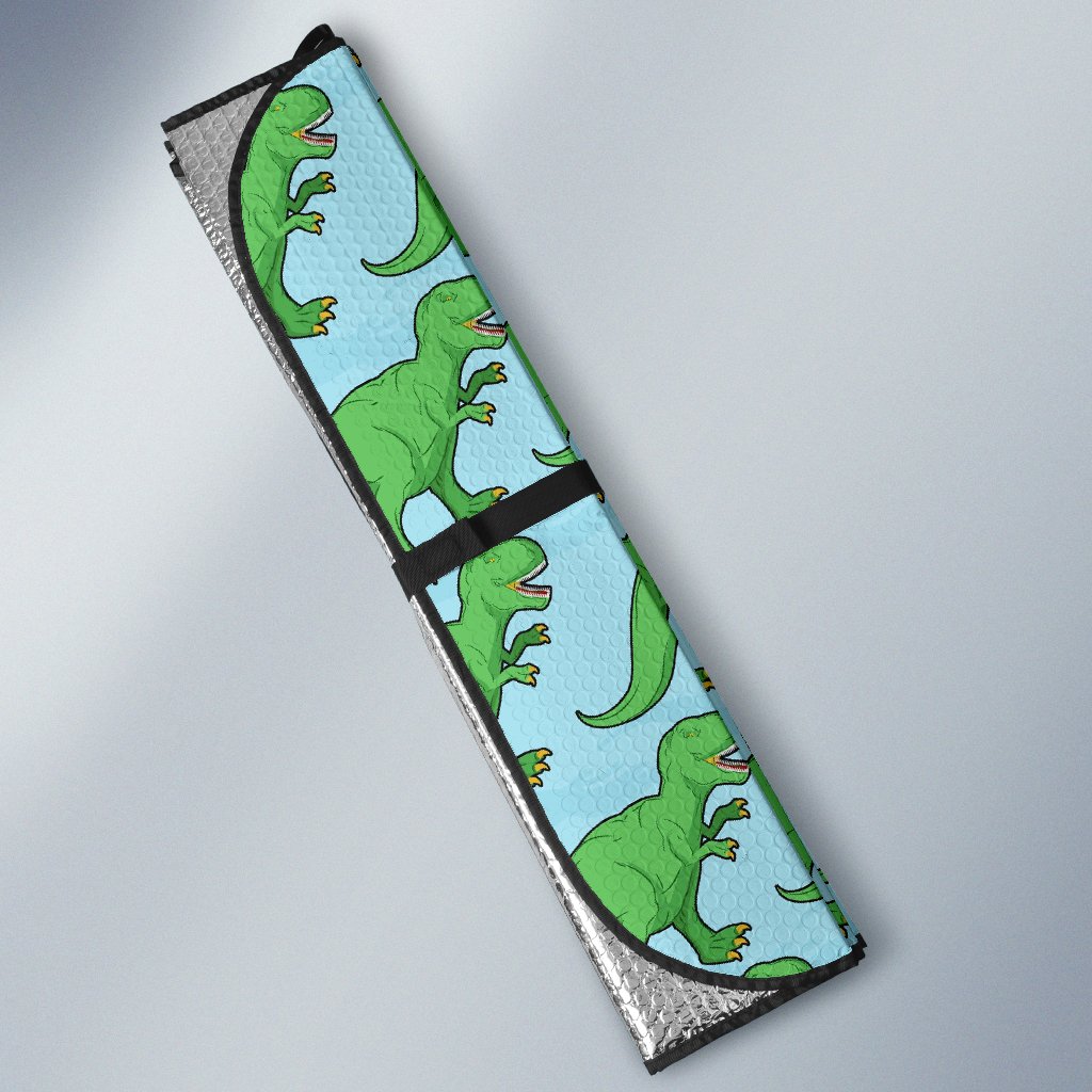 T rex Dinosaur Pattern Print Car Sun Shade-grizzshop