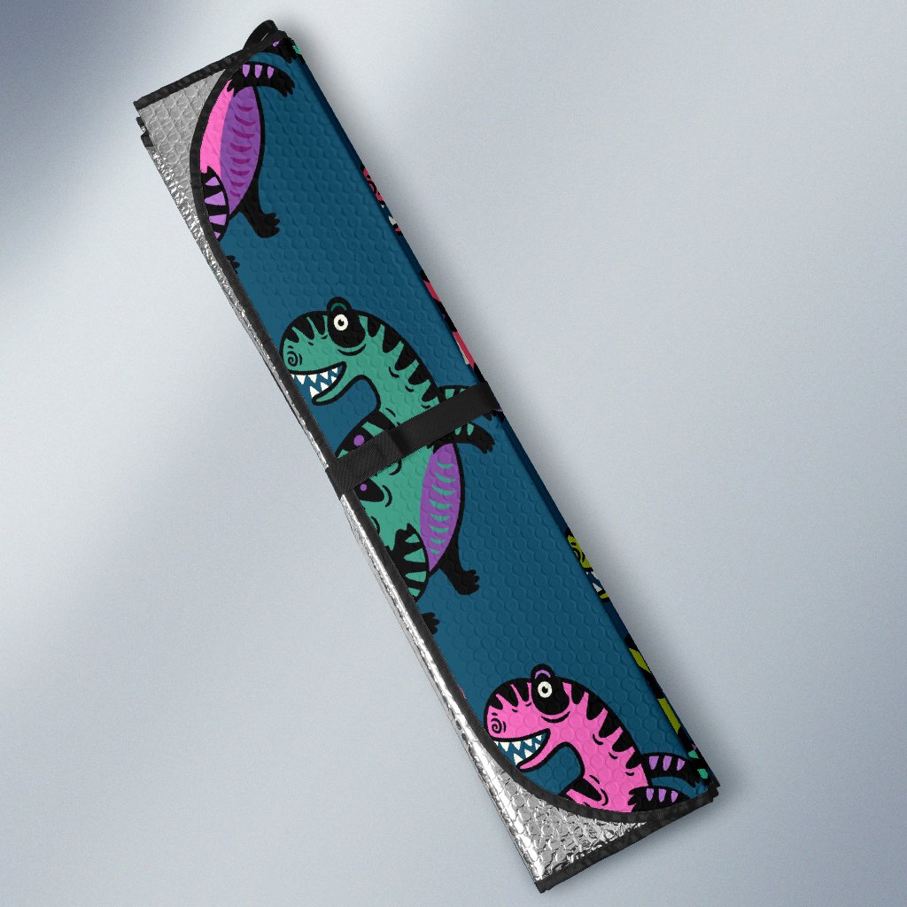 T rex Dinosaur Print Pattern Car Sun Shade-grizzshop