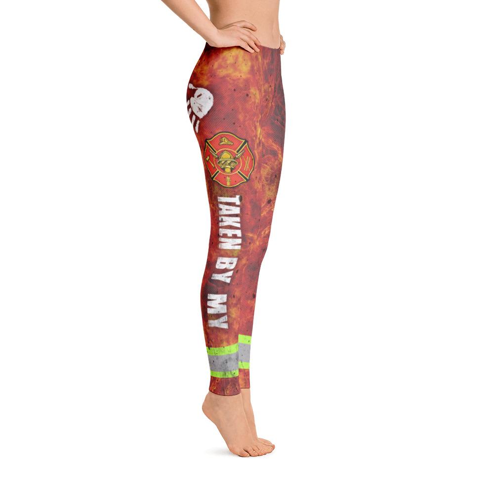 Taken by my Firefighter Women's Leggings-grizzshop