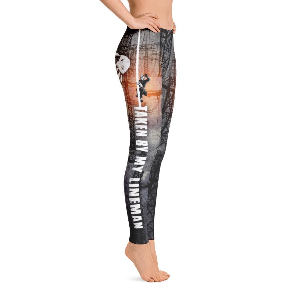 Taken by my Lineman Women's Leggings-grizzshop