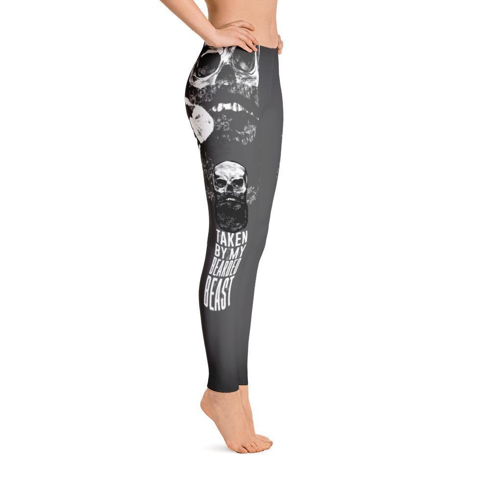 Taken by my bearded beast Women's Leggings-grizzshop