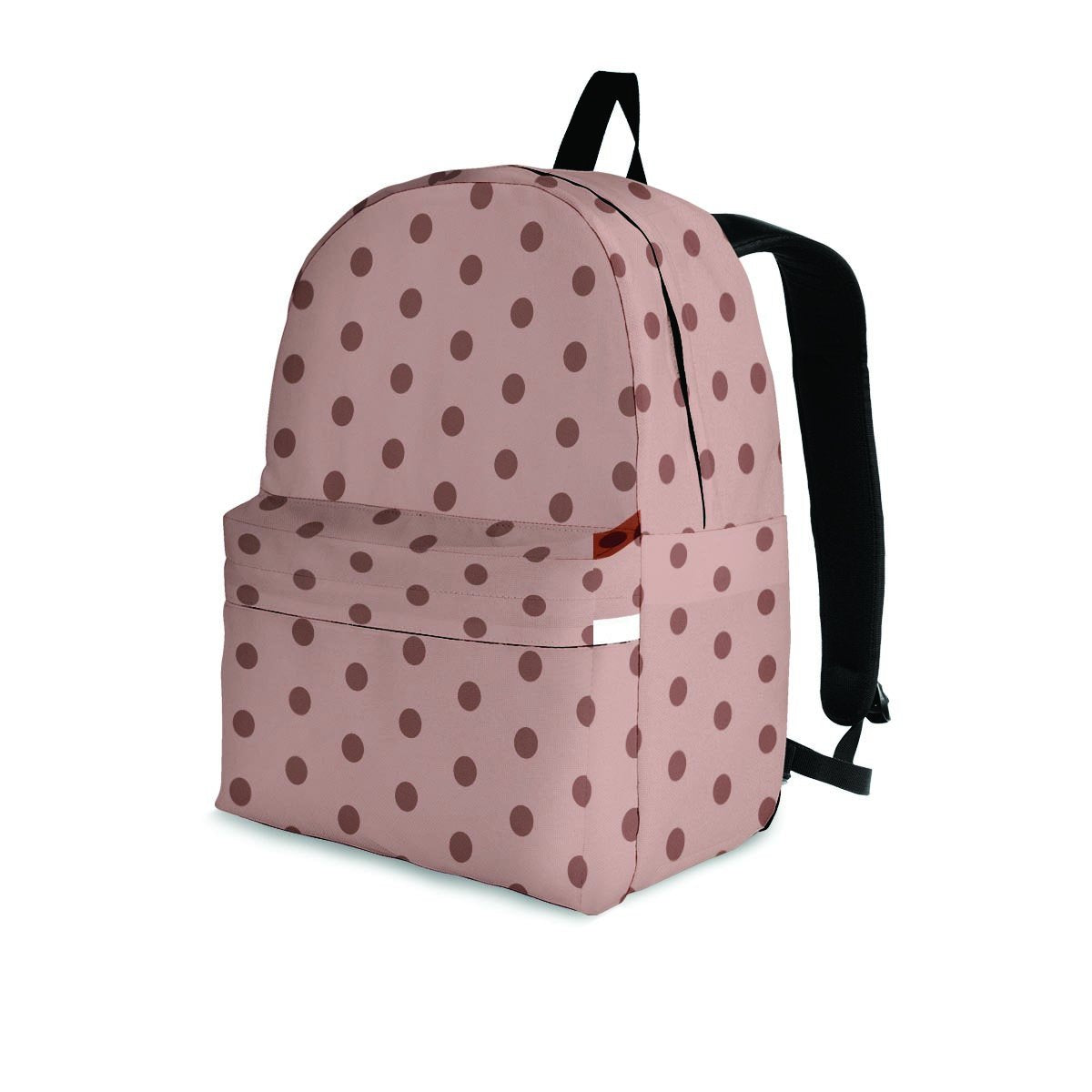 Tan Brown Polka Dot Backpack-grizzshop