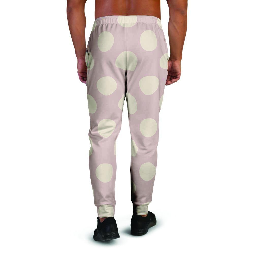 Tan Polka Dot Men's Joggers-grizzshop