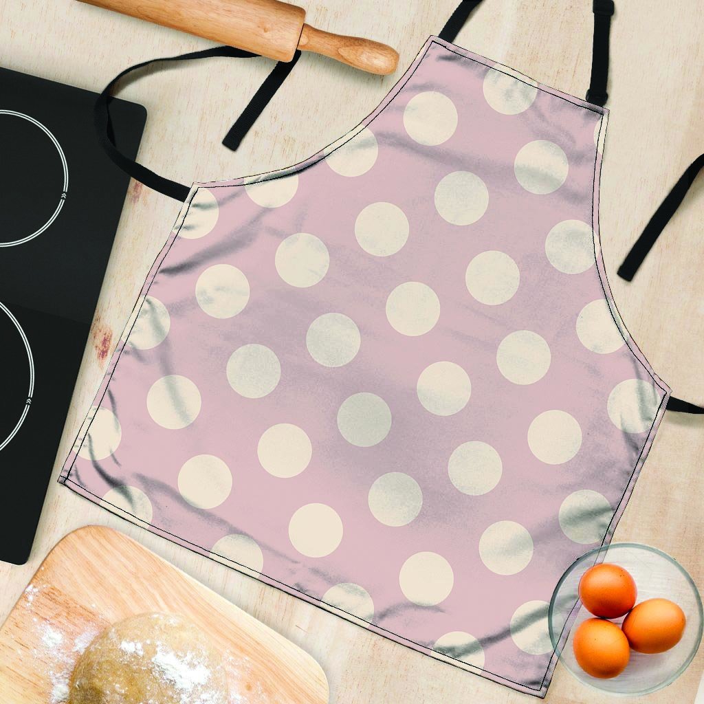 Tan Polka Dot Women's Apron-grizzshop