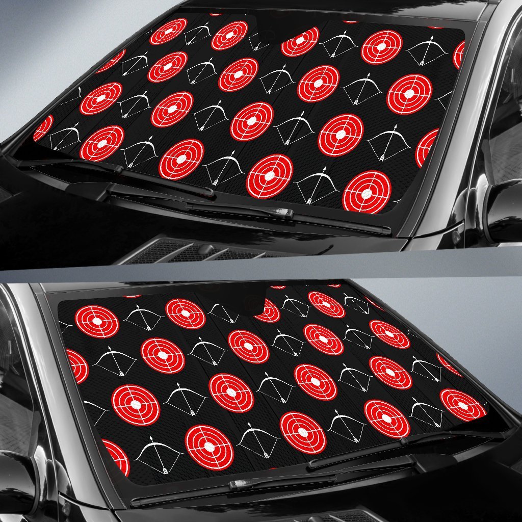 Targets Archery Pattern Print Car Sun Shade-grizzshop