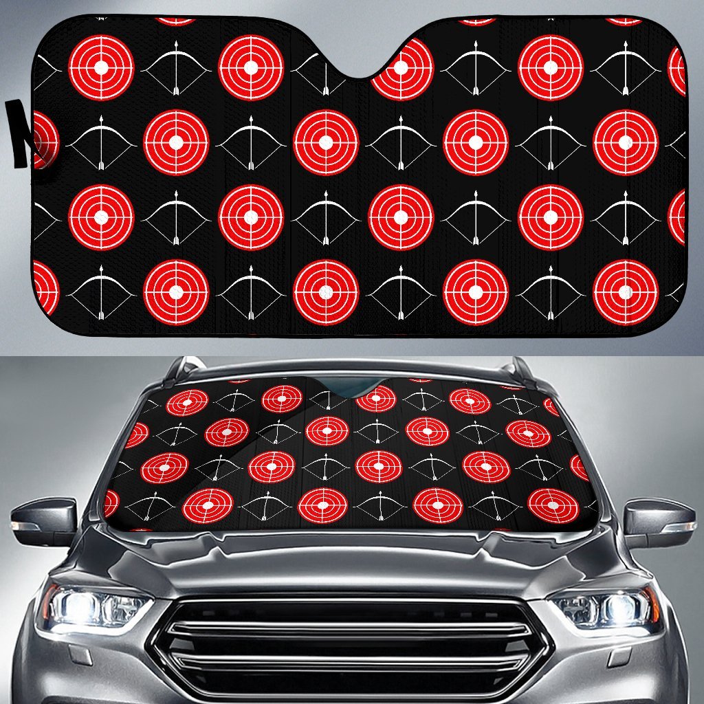 Targets Archery Pattern Print Car Sun Shade-grizzshop