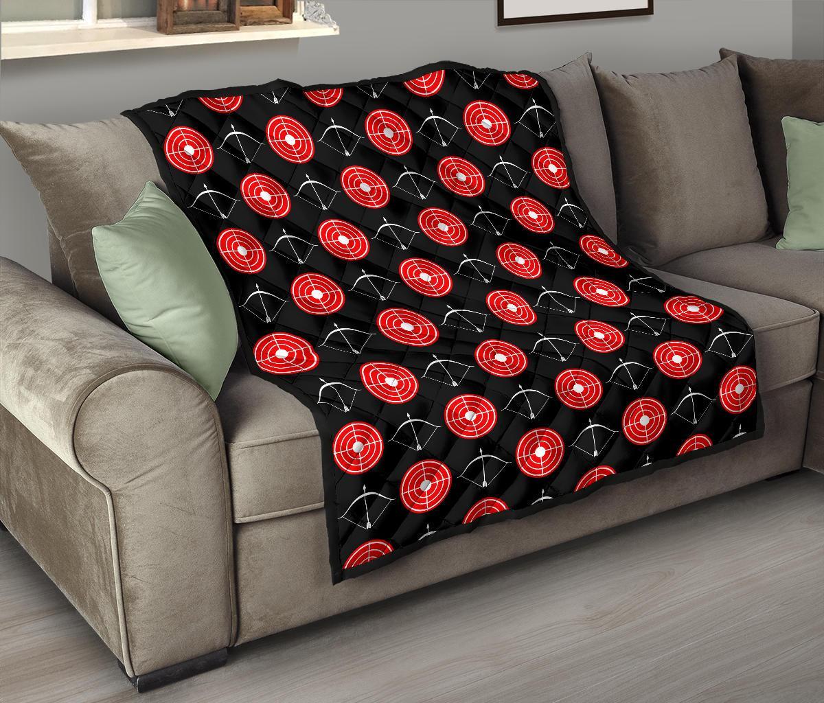 Targets Archery Pattern Print Quilt-grizzshop