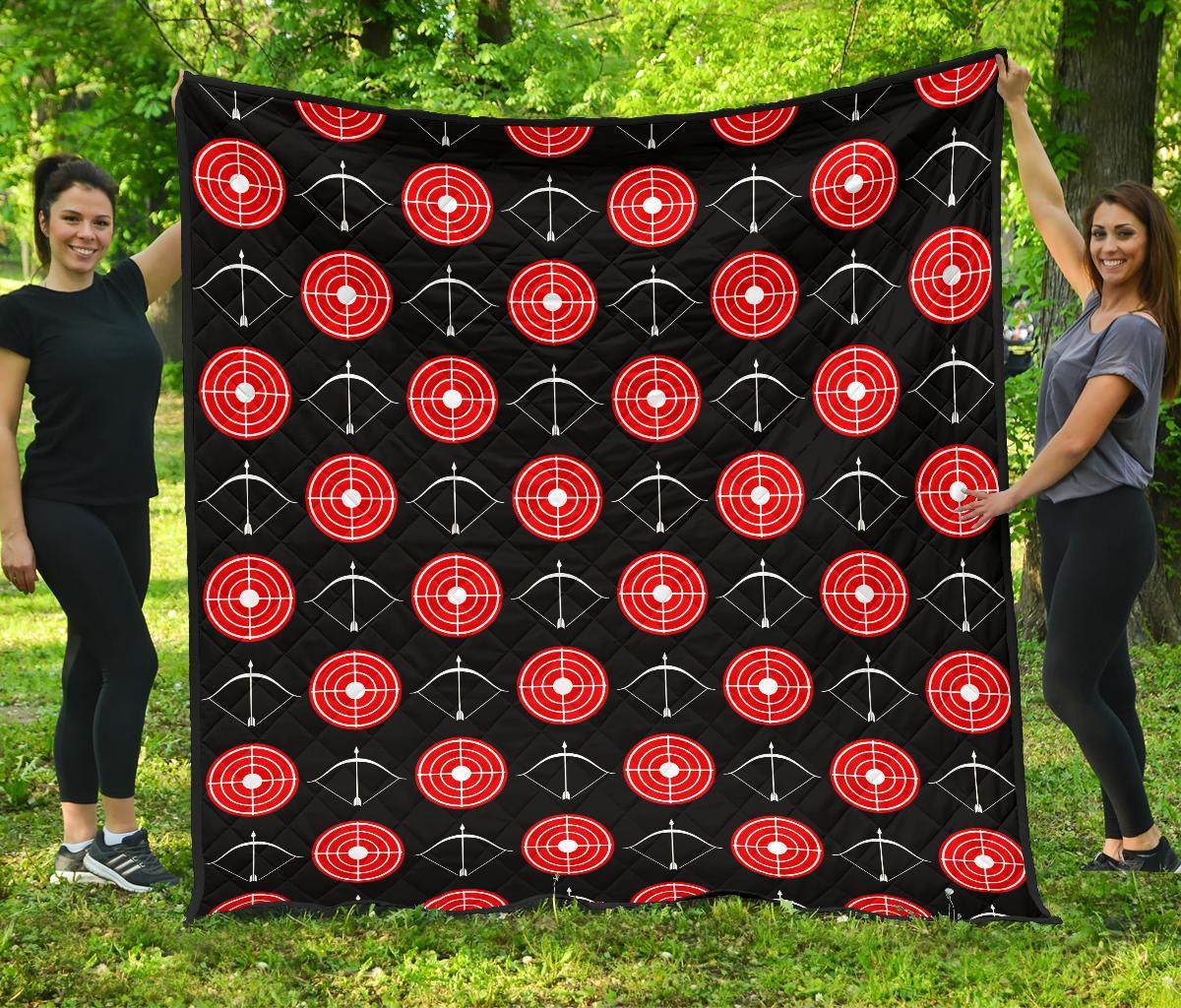 Targets Archery Pattern Print Quilt-grizzshop