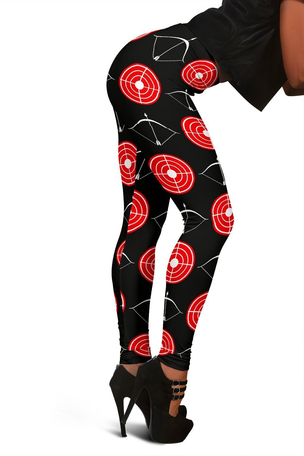 Targets Archery Pattern Print Women Leggings-grizzshop