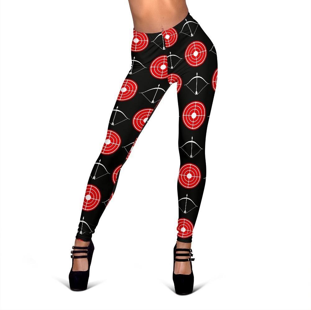 Targets Archery Pattern Print Women Leggings-grizzshop