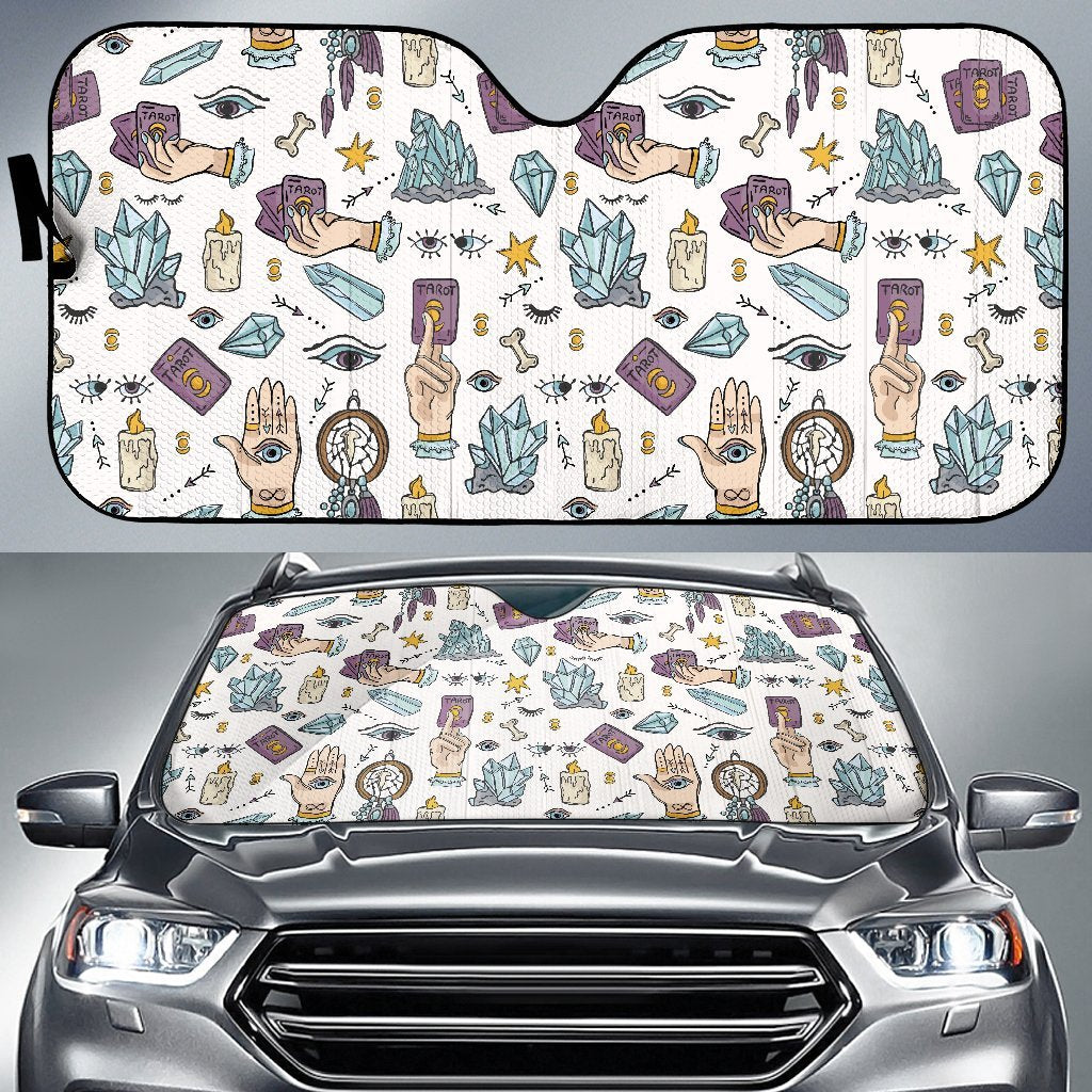Tarot Pattern Print Car Sun Shade-grizzshop