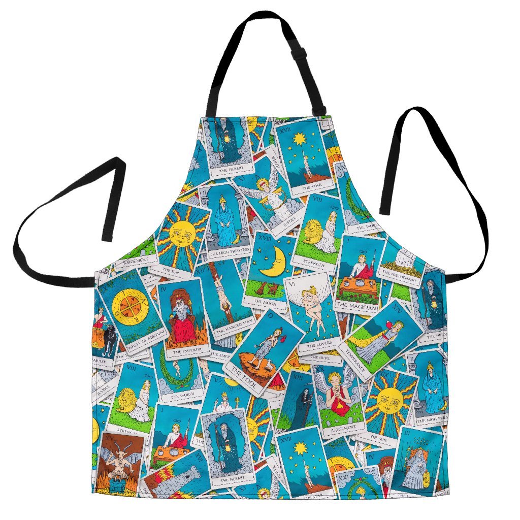 Tarot Print Pattern Men's Apron-grizzshop