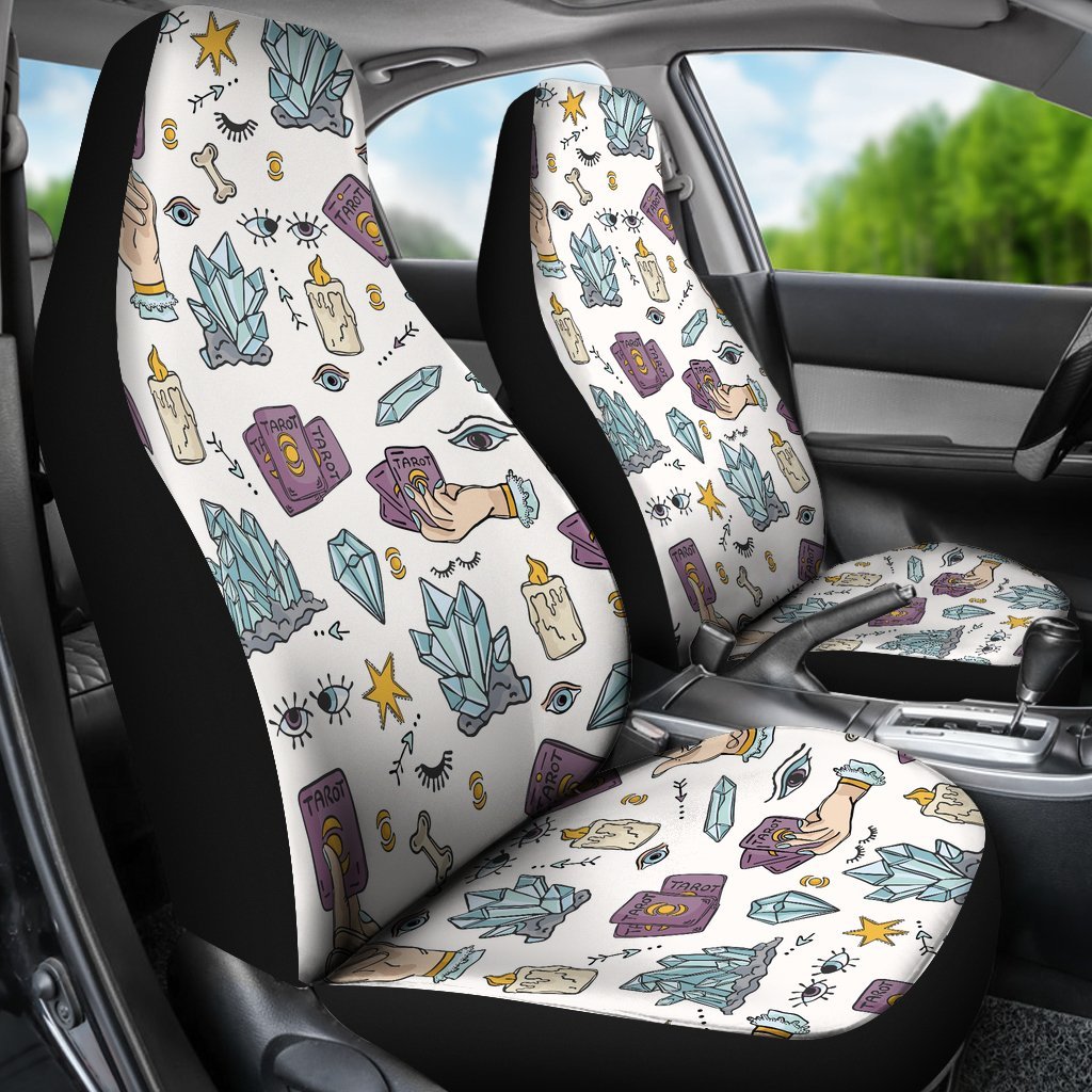 Tarot Pattern Print Universal Fit Car Seat Covers-grizzshop