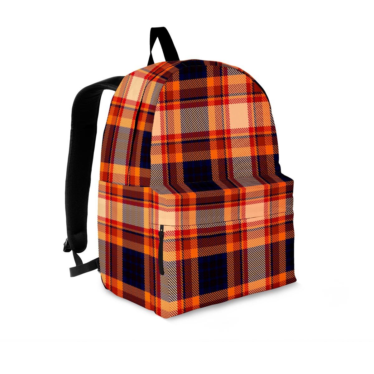 Tartan Brown Plaid Backpack-grizzshop