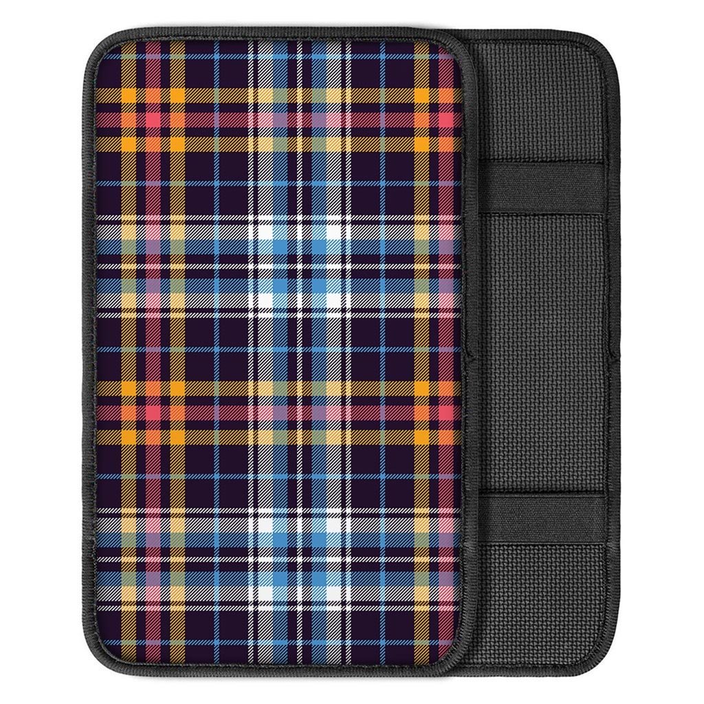 Tartan Plaid Car Console Cover-grizzshop