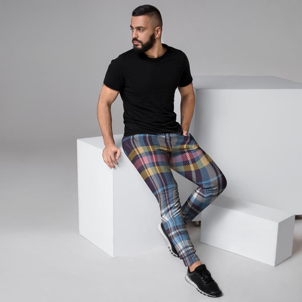 Tartan Plaid Men's Joggers-grizzshop