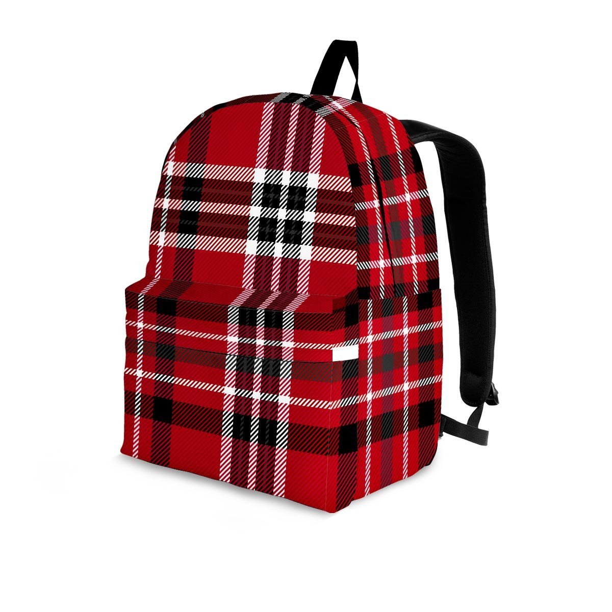 Tartan Plaid Print Backpack-grizzshop