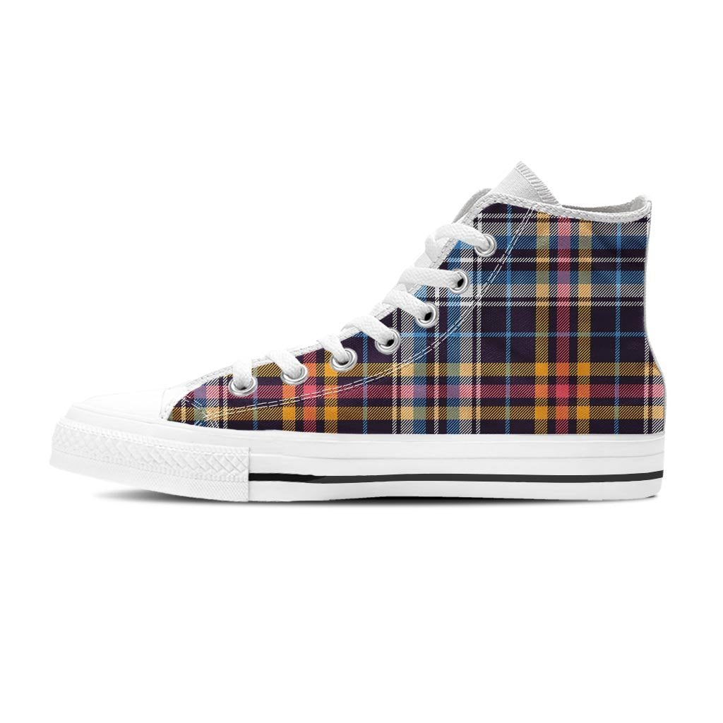 Tartan Plaid Women's High Top Shoes-grizzshop