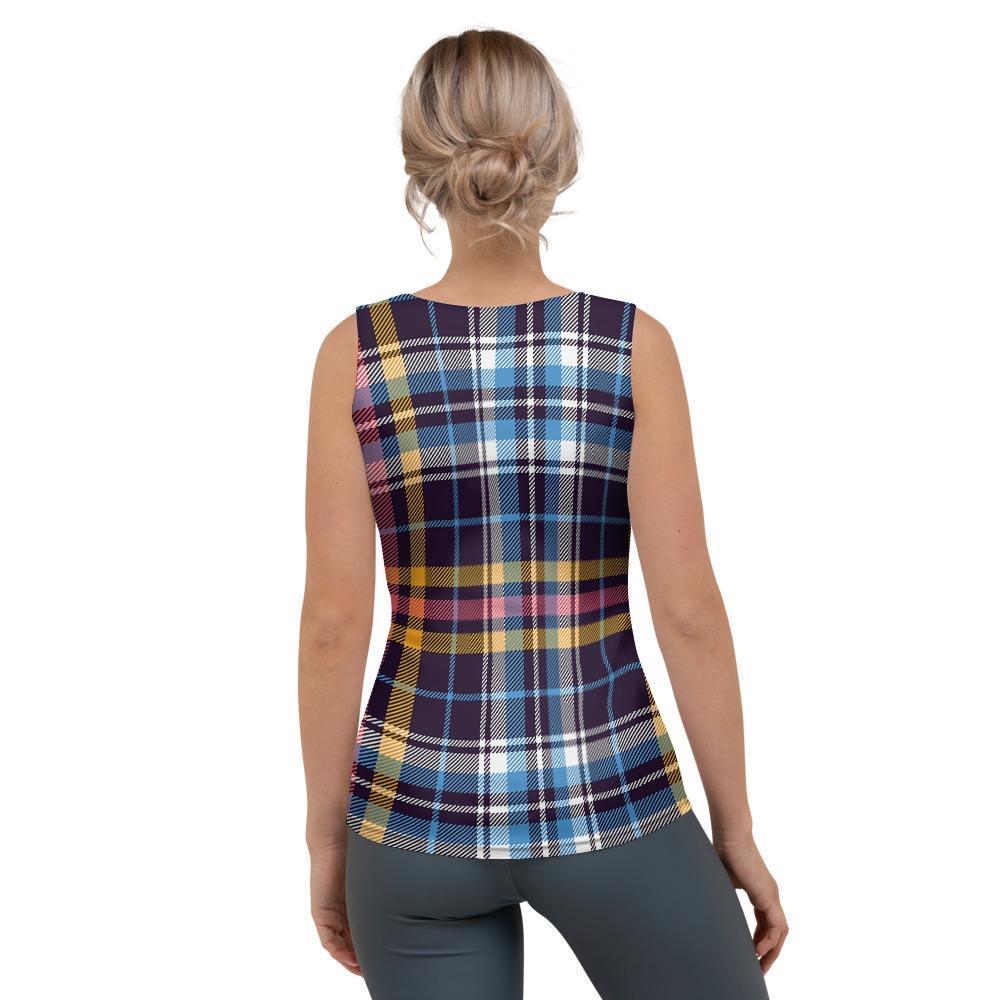 Tartan Plaid Women's Tank Top-grizzshop