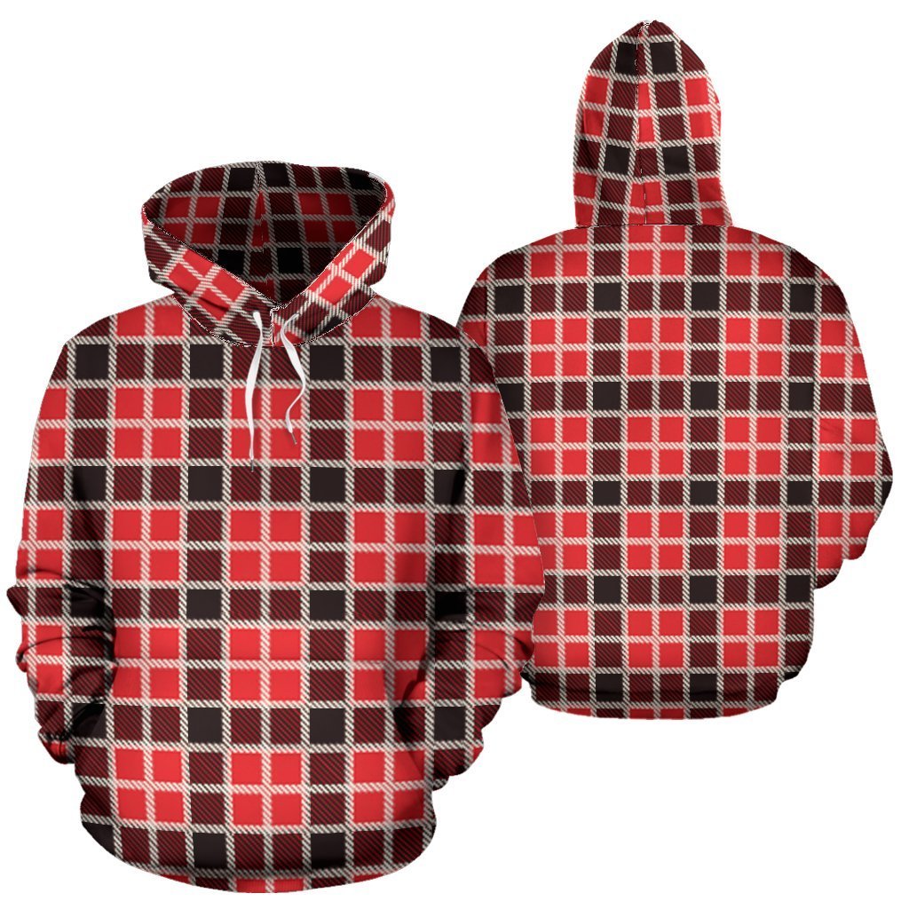 Tartan Red Plaid Scottish Royal Stewart Women Men Pullover Hoodie-grizzshop