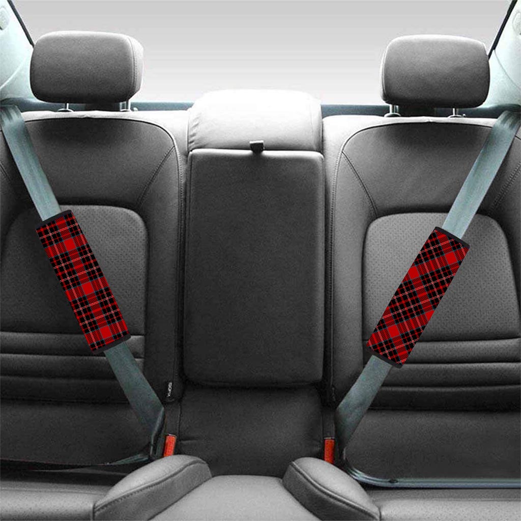Tartan Red Plaid Seat Belt Cover-grizzshop