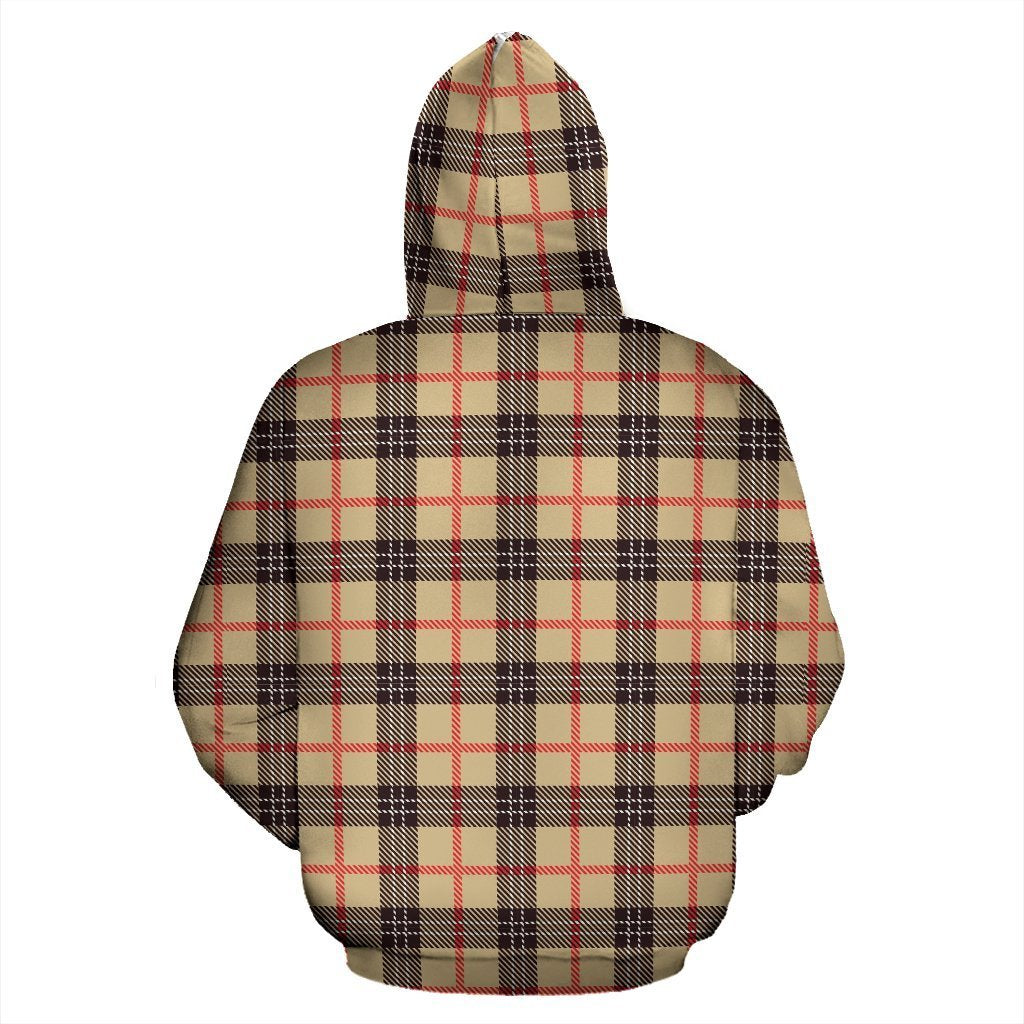 Tartan Scottish Beige Plaids Women Men Pullover Hoodie-grizzshop