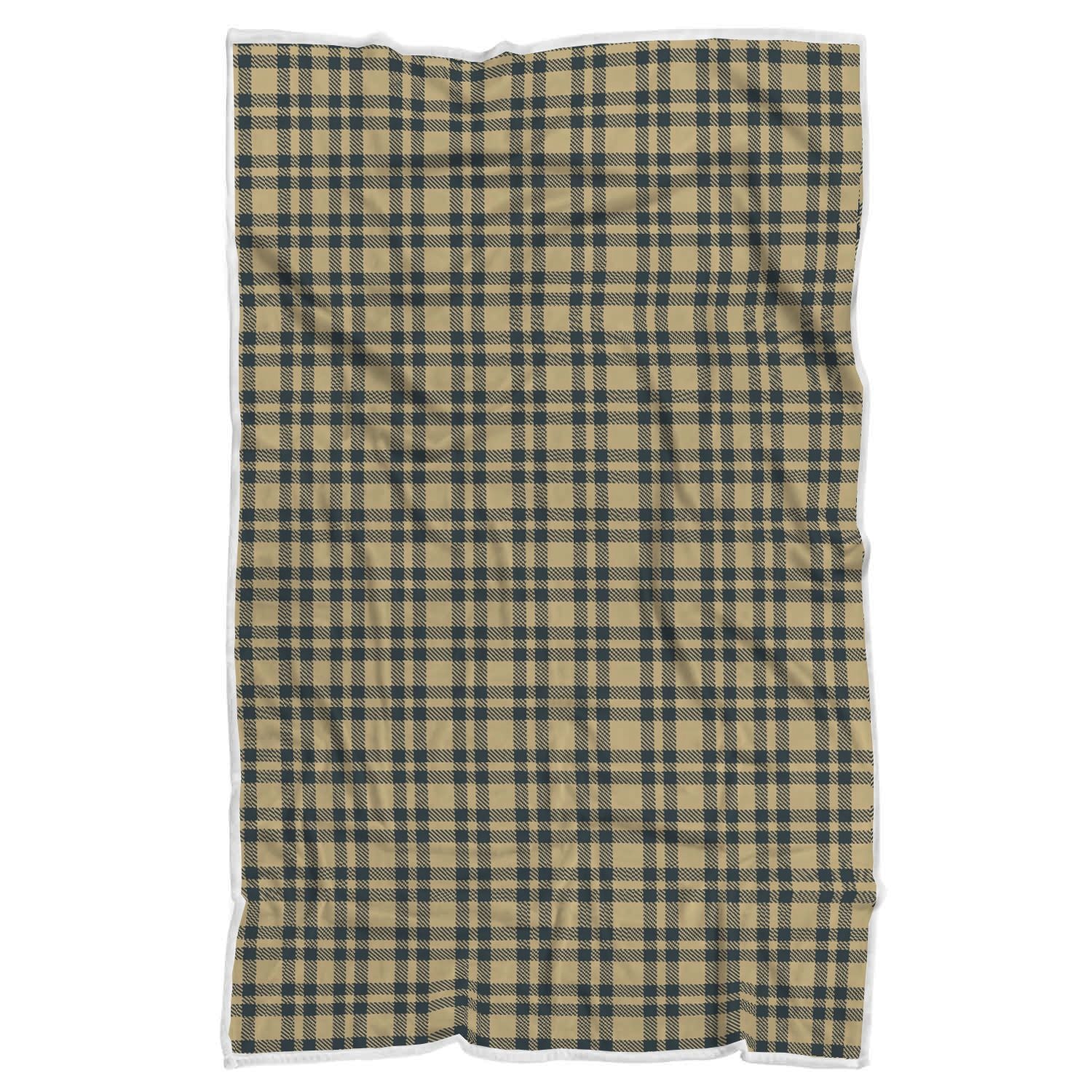 Tartan Scottish Gold Plaid Throw Blanket-grizzshop