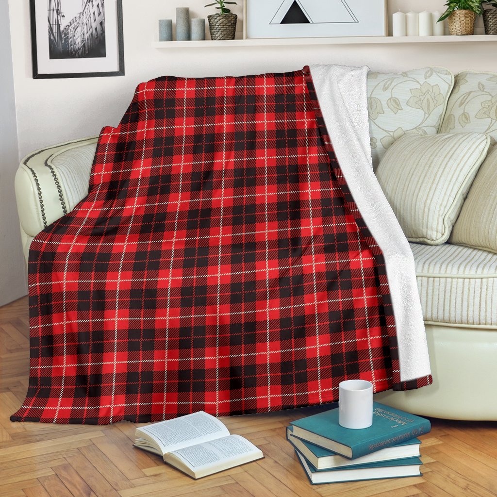 Tartan Scottish Royal Stewart Red Plaids Blanket-grizzshop