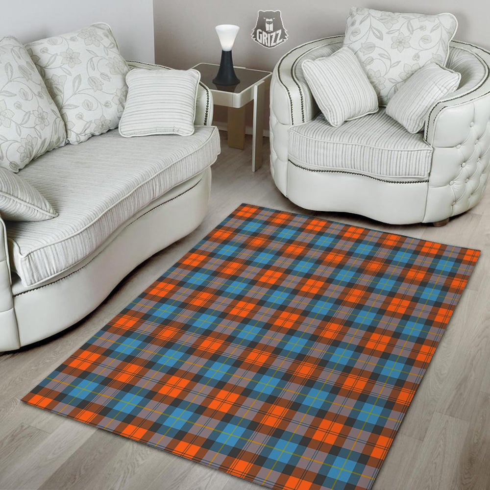 Tartan Western Print Pattern Floor Mat-grizzshop
