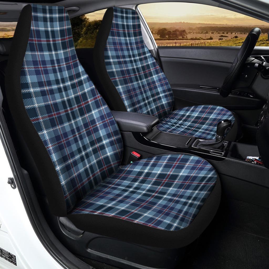 Tartan Blue Plaid Car Seat Covers-grizzshop