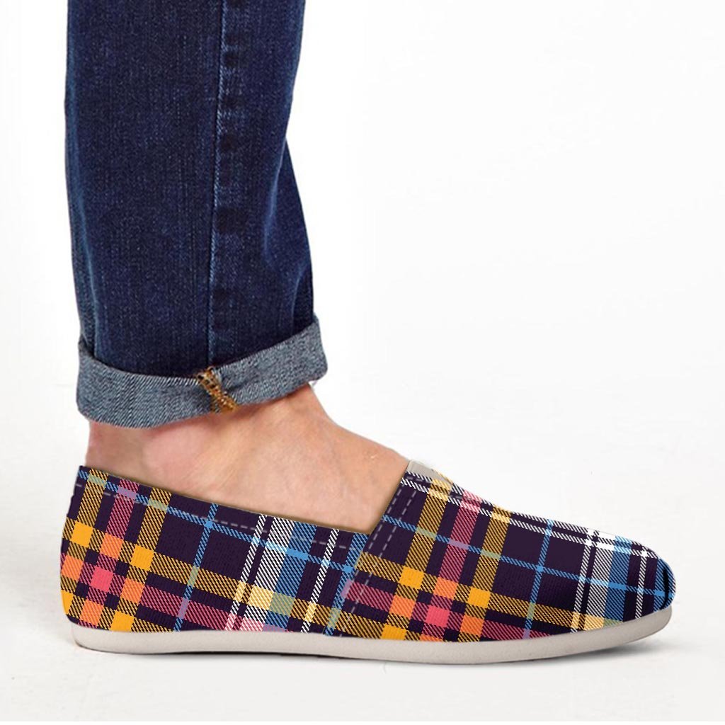 Tartan Plaid Canvas Shoes-grizzshop