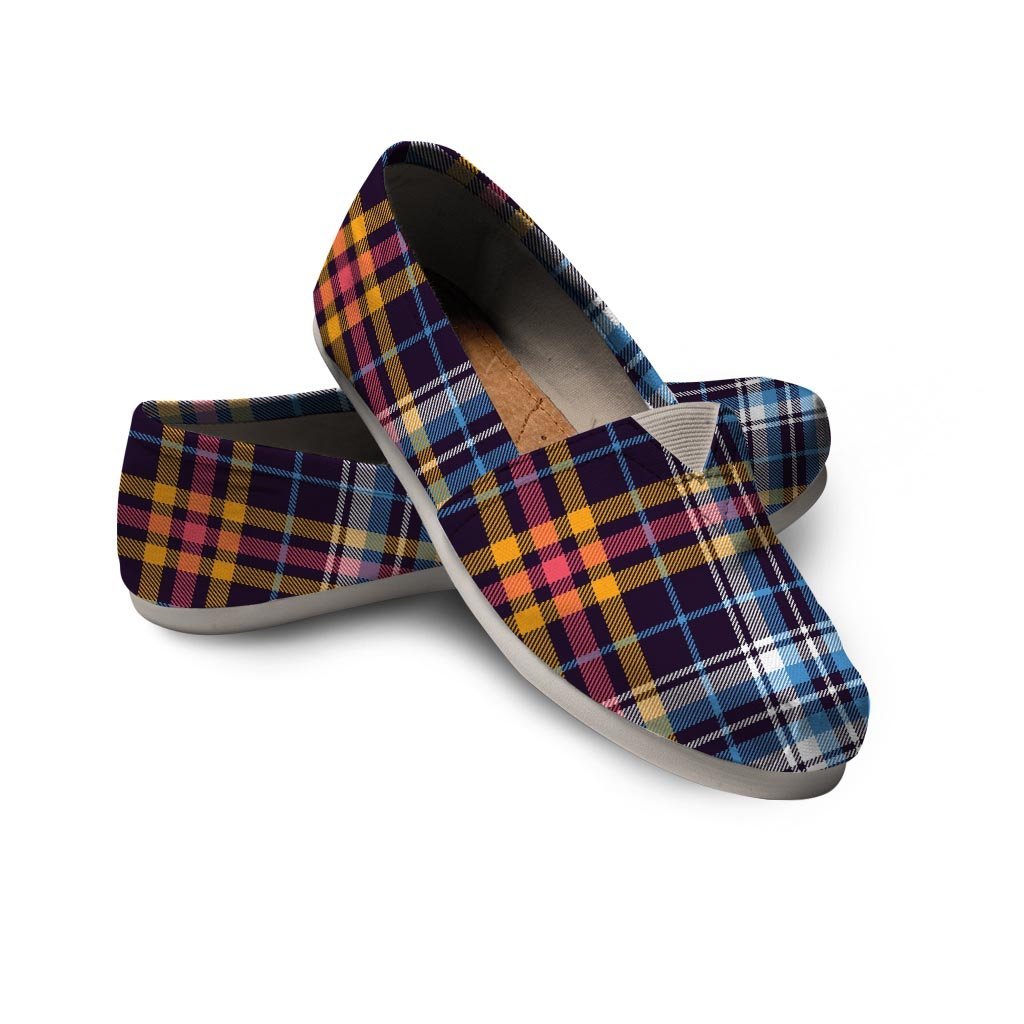 Tartan Plaid Canvas Shoes-grizzshop
