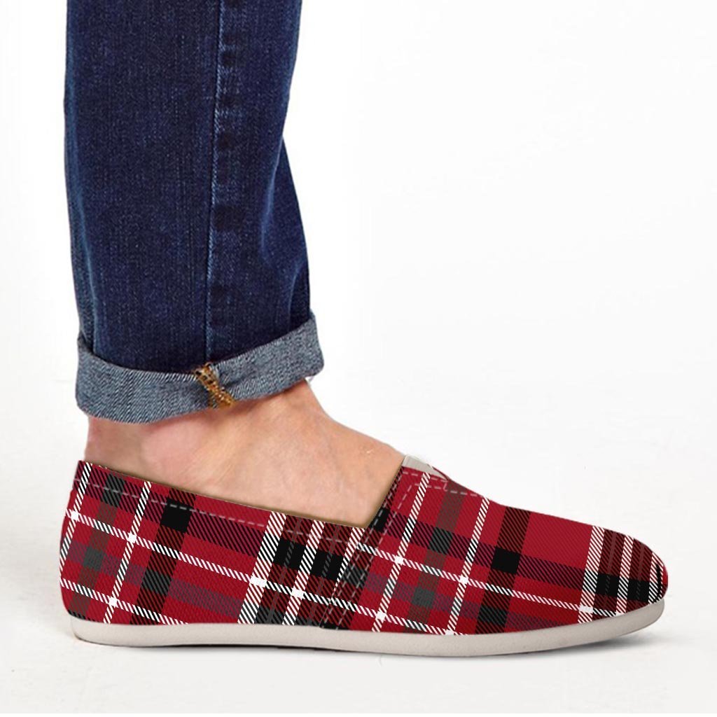 Tartan Plaid Print Canvas Shoes-grizzshop