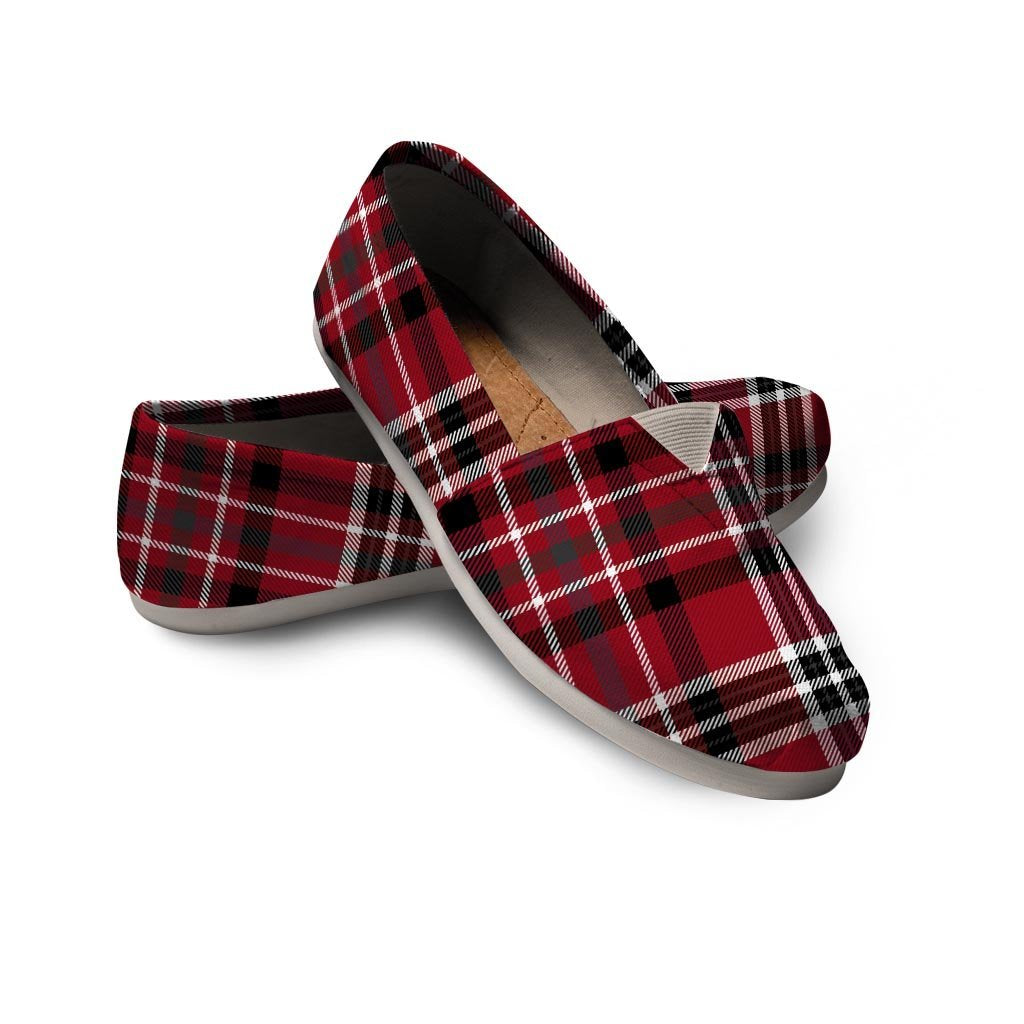 Tartan Plaid Print Canvas Shoes-grizzshop