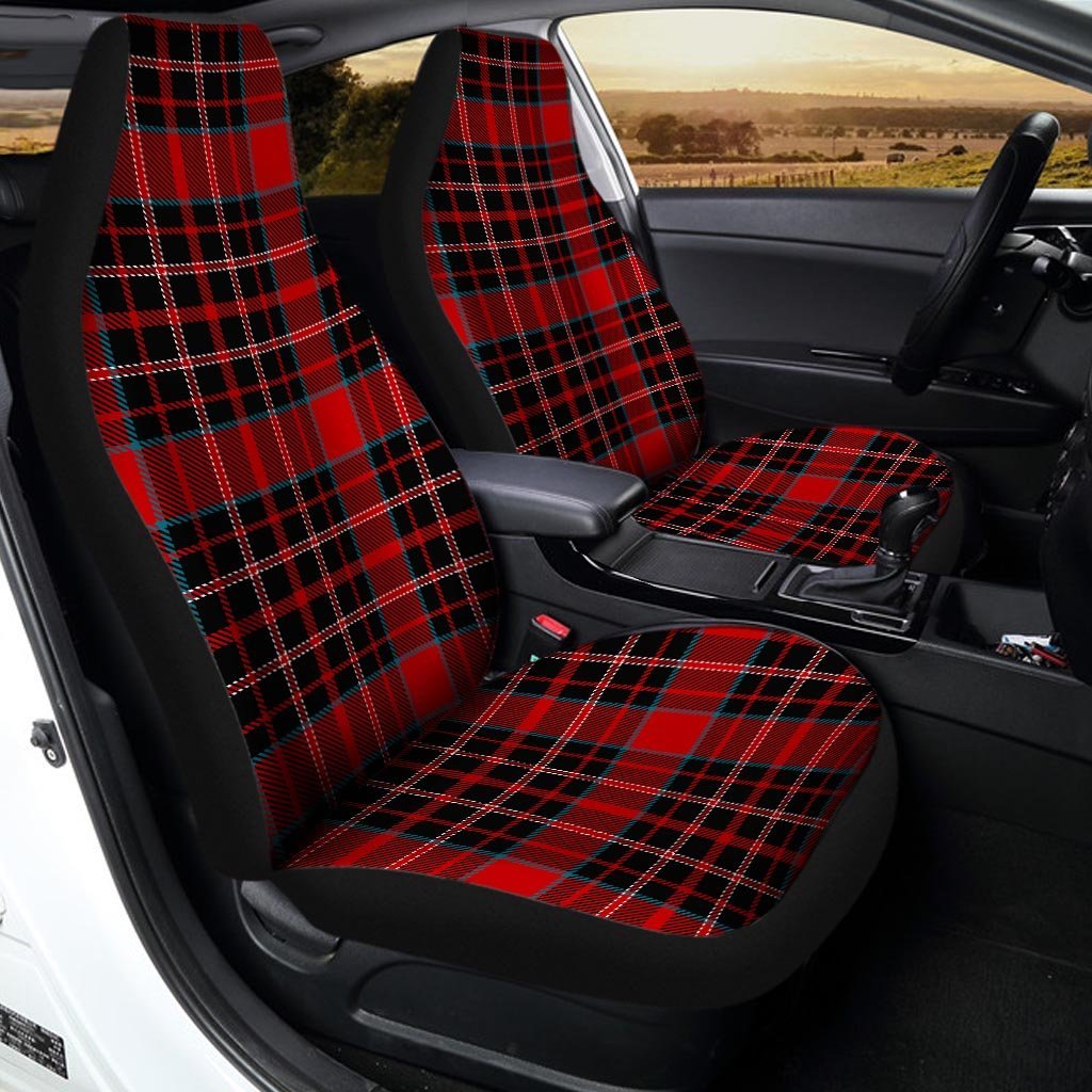 Tartan Red Plaid Car Seat Covers-grizzshop