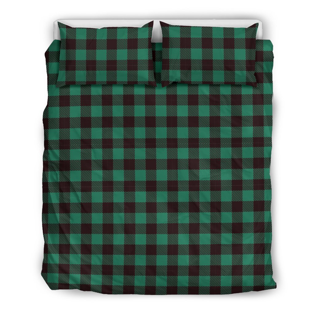 Tartan Scottish Green Plaids Duvet Cover Bedding Set-grizzshop