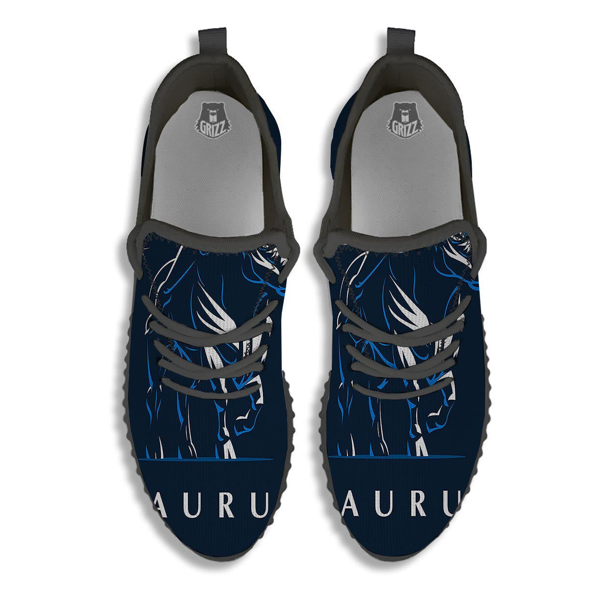 Taurus Constellation Sign Print Black Walking Shoes-grizzshop