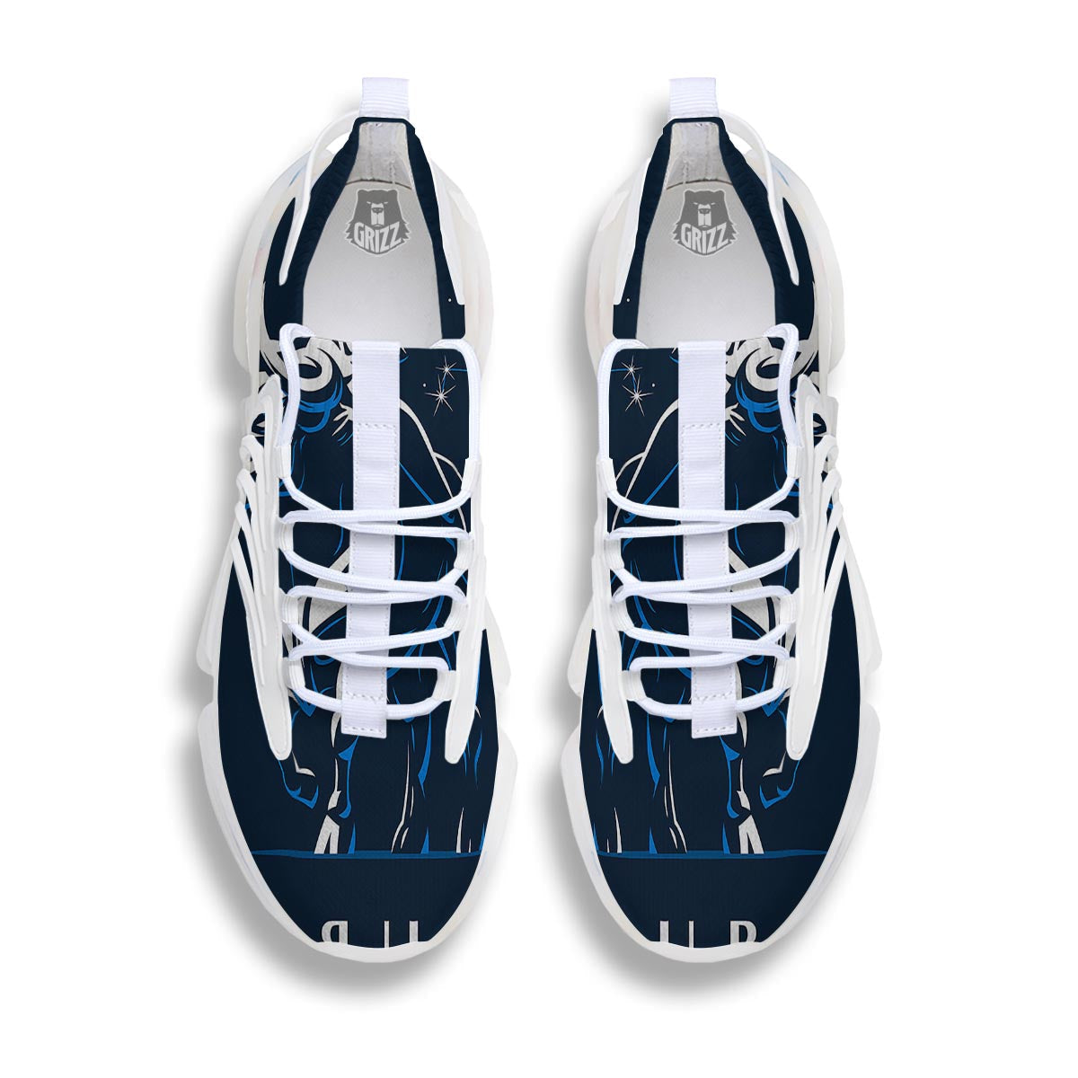 Taurus Constellation Sign Print White Gym Shoes-grizzshop