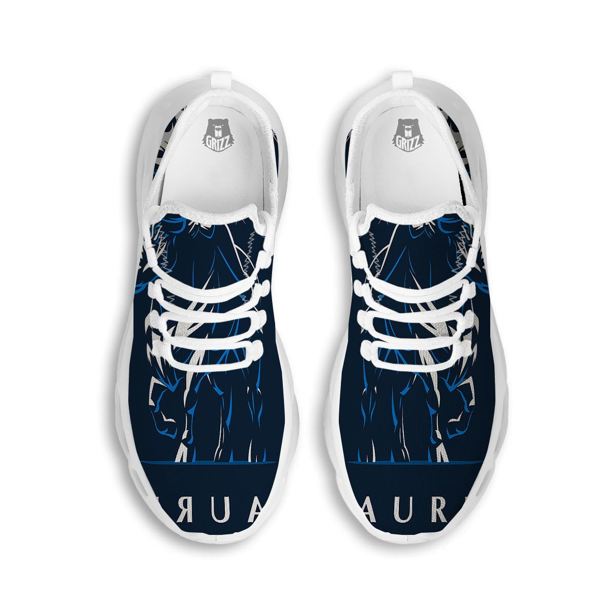 Taurus Constellation Sign Print White Running Shoes-grizzshop