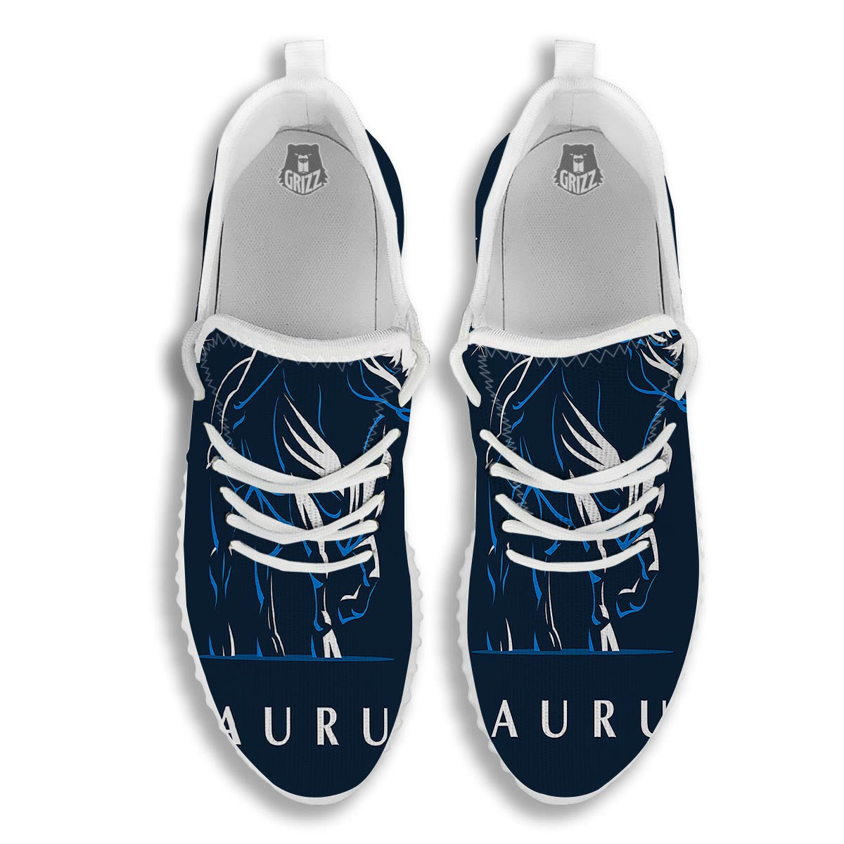 Taurus Constellation Sign Print White Walking Shoes-grizzshop