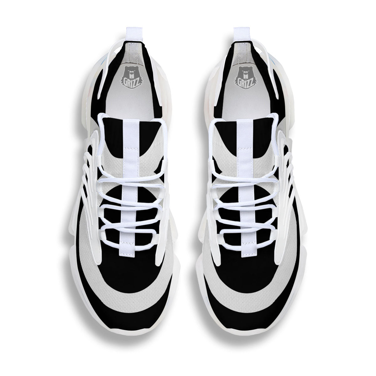 Taurus Sign White And Black Print White Gym Shoes-grizzshop