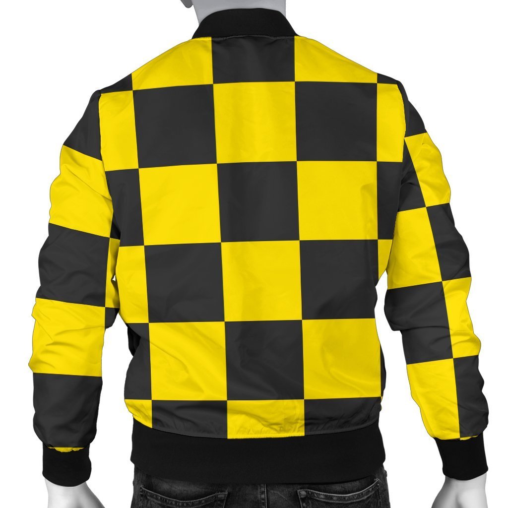 Taxi Pattern Print Men's Bomber Jacket-grizzshop