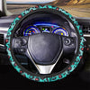 Teal Leopard Steering Wheel Cover-grizzshop