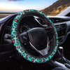 Teal Leopard Steering Wheel Cover-grizzshop