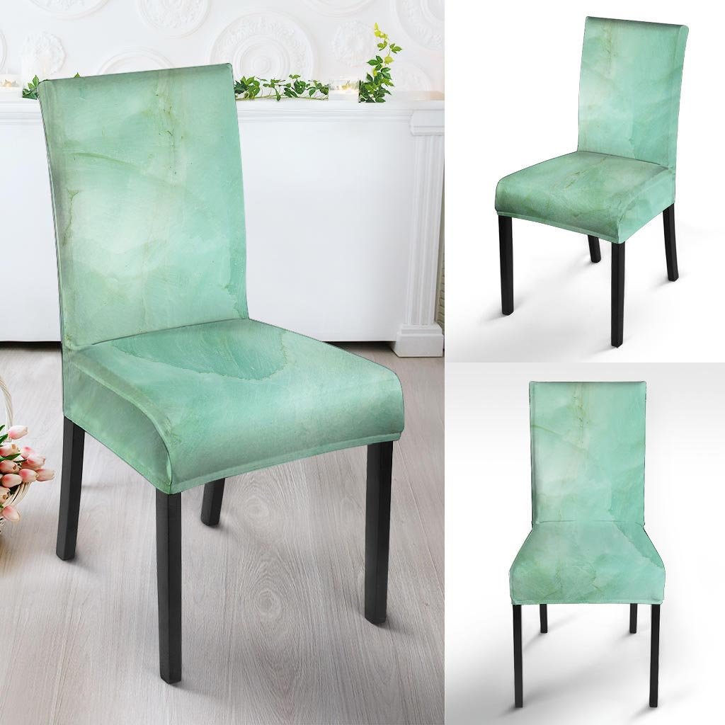 Teal Marble Chair Cover-grizzshop
