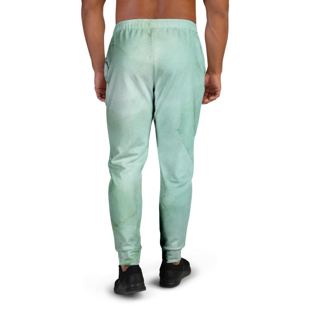 Teal Marble Men's Joggers-grizzshop